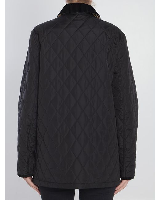 Burberry Country-Style Quilted Jacket in Black | Lyst