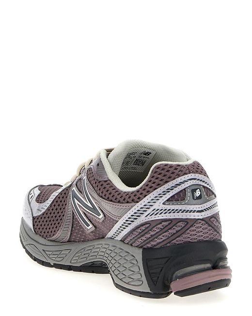 New Balance White '860' Sneakers