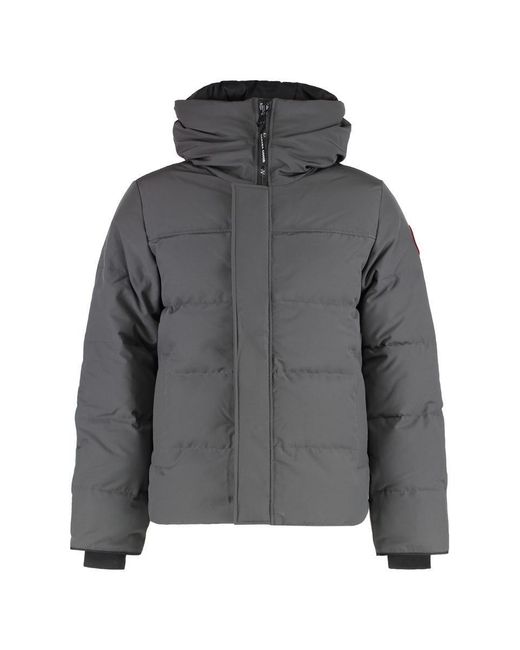 Canada Goose Gray Macmillan Hooded Down Jacket for men