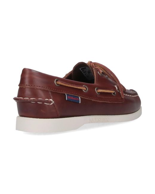 Sebago Purple Flat Shoes