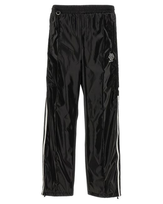 Doublet Black 'Laminate Track' Joggers for men
