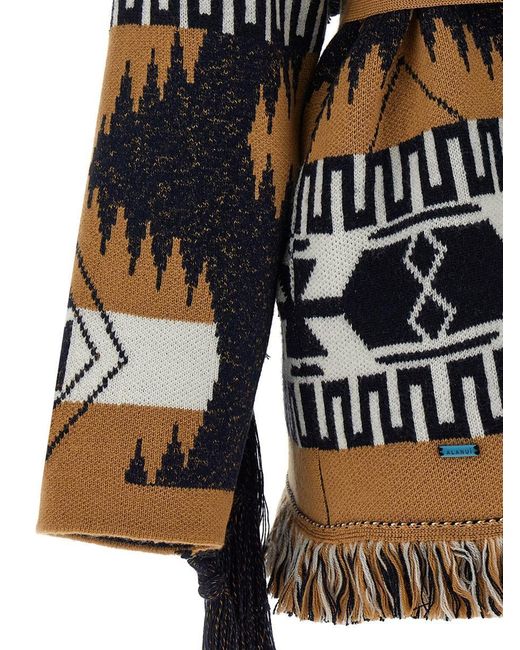 Alanui Black 'African Vibes' Cardigan