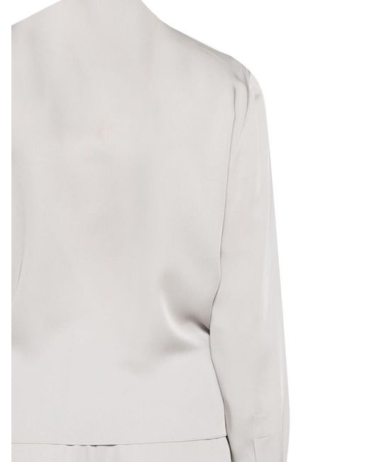 Theory White Pk Lapel Wrap Bl.Mod O1102503