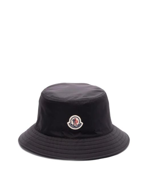 Moncler Blue Water-Repellent Bucket Hat Accessories for men