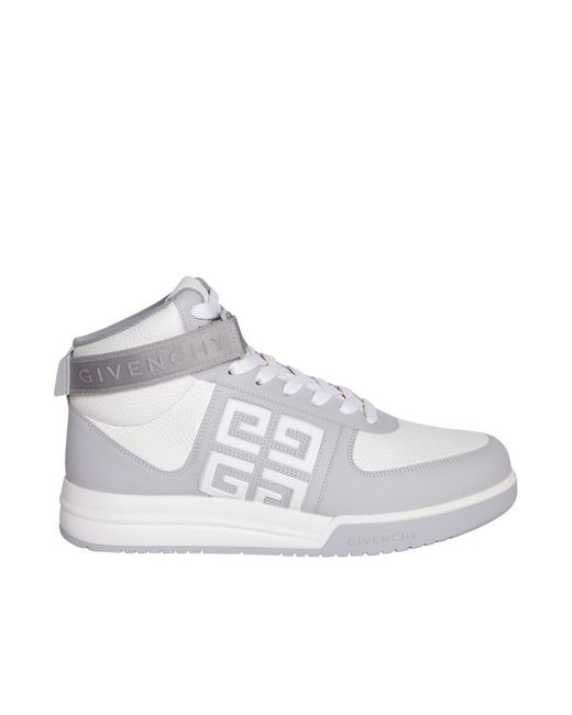 Givenchy White G4 High Top Sneakers for men