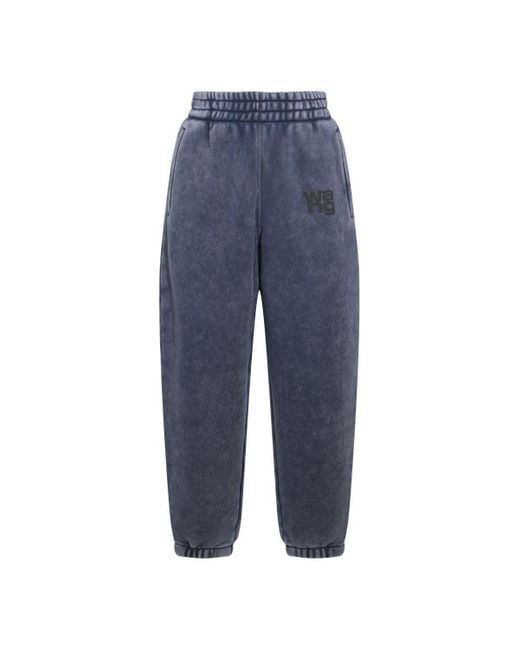 Alexander Wang Blue Acid Cotton Pants