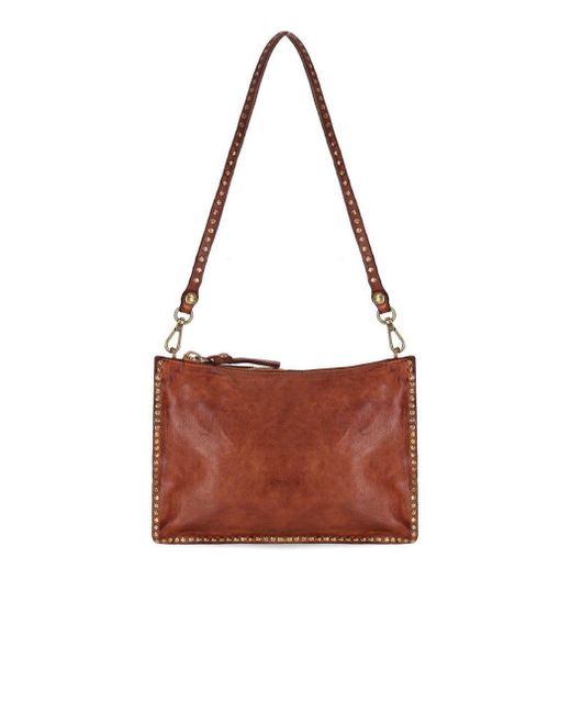 Campomaggi Brown Kura Cognac Crossbody Bag
