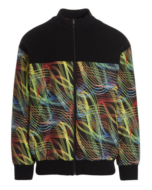 Ferrari Black 'Speedform' Bomber Jacket