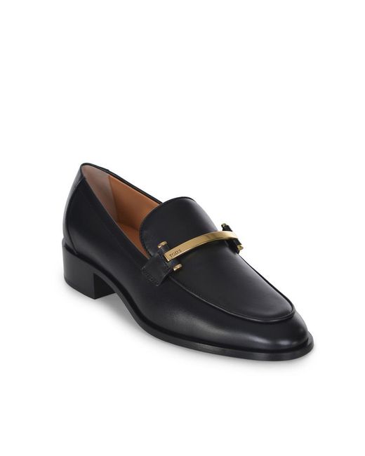 Tod's Black Flat Shoes