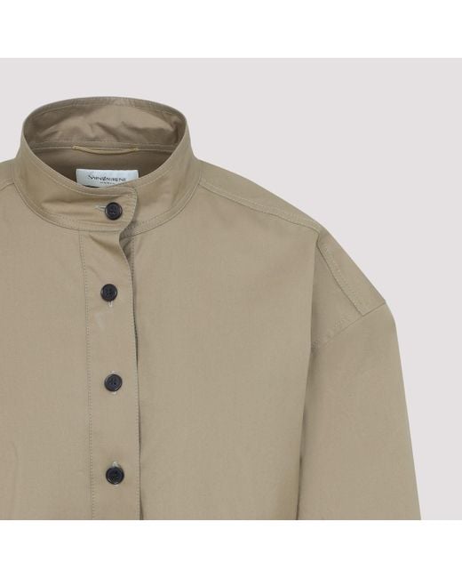 Saint Laurent Natural Elegant Mini Shirt For