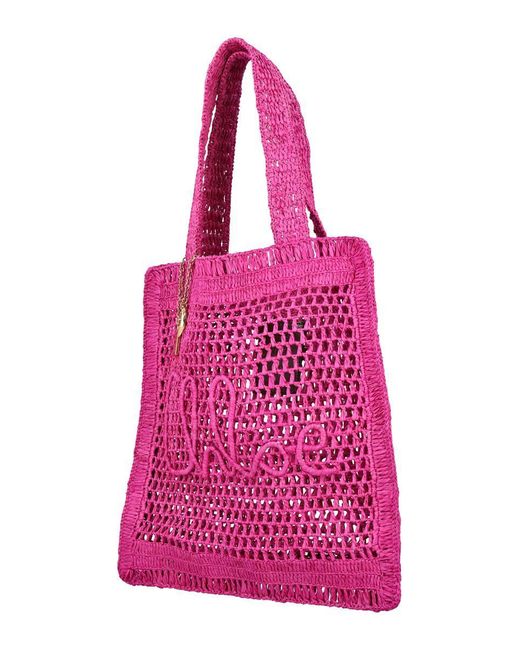 Chloé Pink Summer Banana Tote Bag