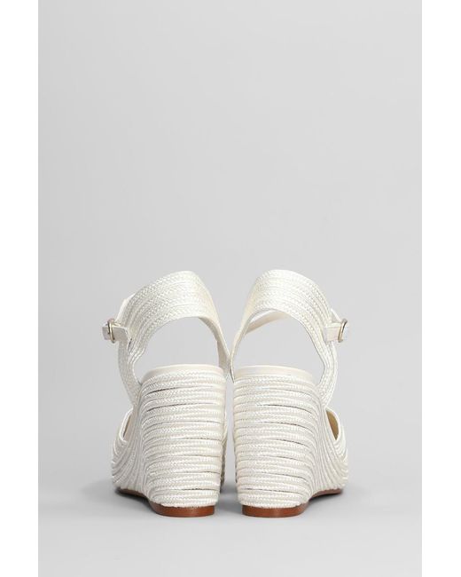 Castaner White Carolyn-142 Wedges