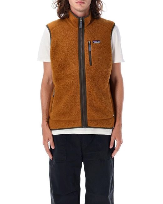 Patagonia Blue Retro Pile Vest for men