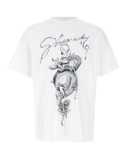 Givenchy White T-Shirts And Polos for men