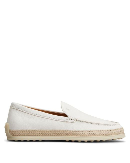 Tod's White Flat Shoes