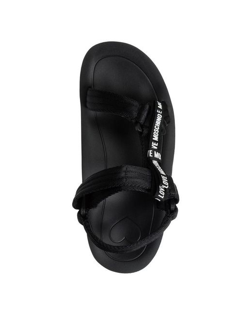 Love Moschino Black Sandals