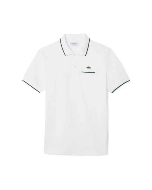 Lacoste White Polo Shirts for men