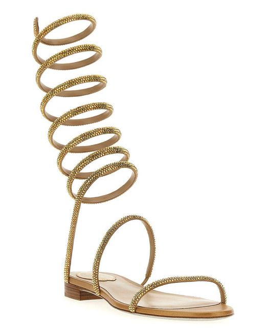 Rene Caovilla Natural René Caovilla Flat Sandals Shoes