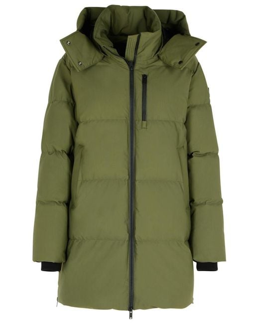 Moose Knuckles Green 'Chelia 3Q' Nylon Blend Parka