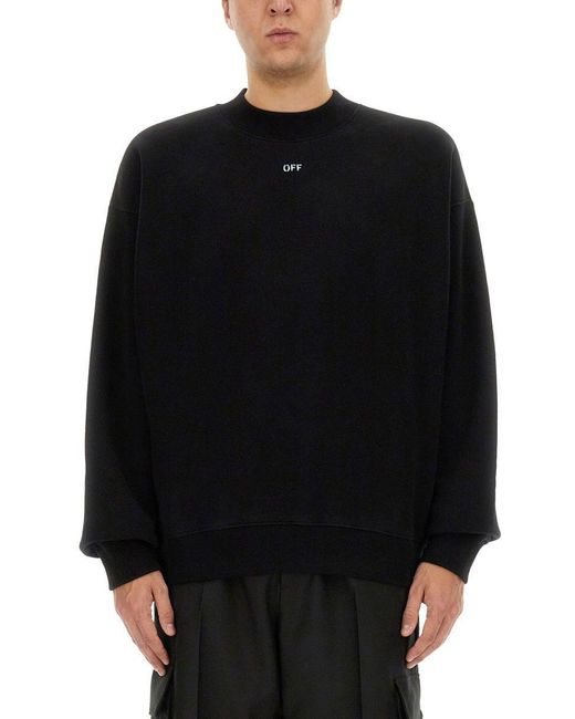 Off-White c/o Virgil Abloh Black Vibe Arrow Skate Crewneck for men
