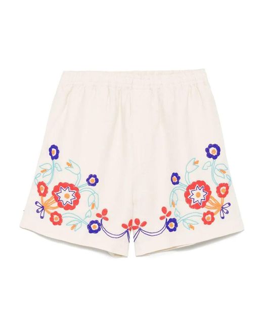 Bode White Shorts for men