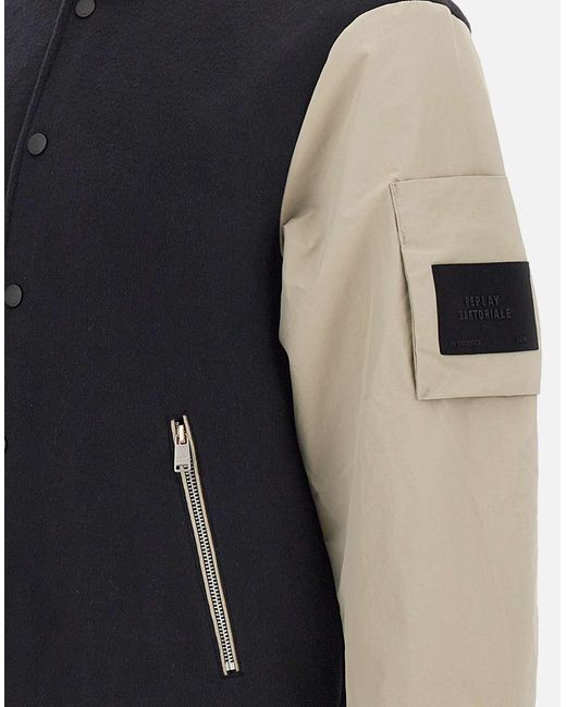 Replay Blue Coats for men