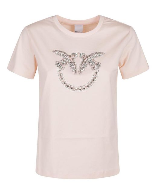Pinko Tshirt in Pink | Lyst