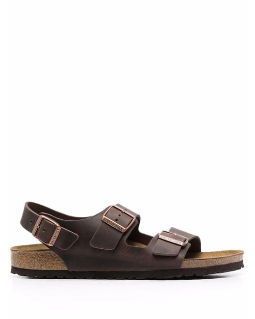 Birkenstock Brown Milano, Oiled Leather Shoes