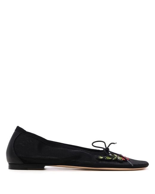Simone Rocha Black Flat Shoes