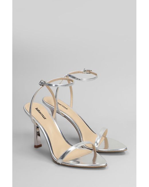 Lola Cruz White Summer Heel 95 Sandals