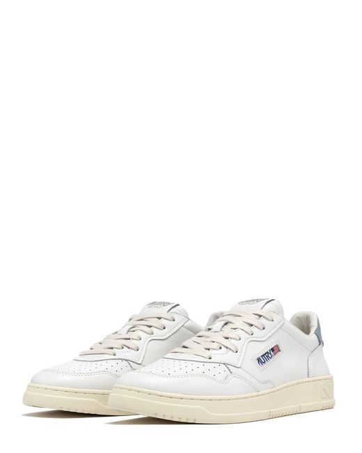 Autry White Medalist Low Sneakers for men