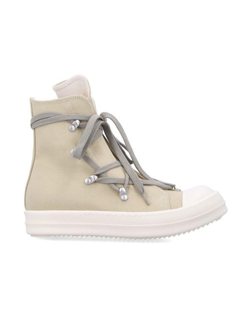 Rick Owens Natural Hexa High-Top Sneakers For for men