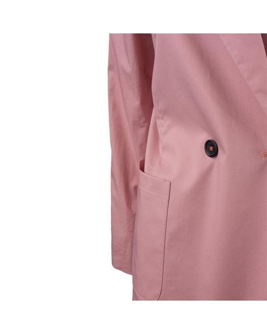 Paul Smith Pink Cotton Double-Breasted Jacket