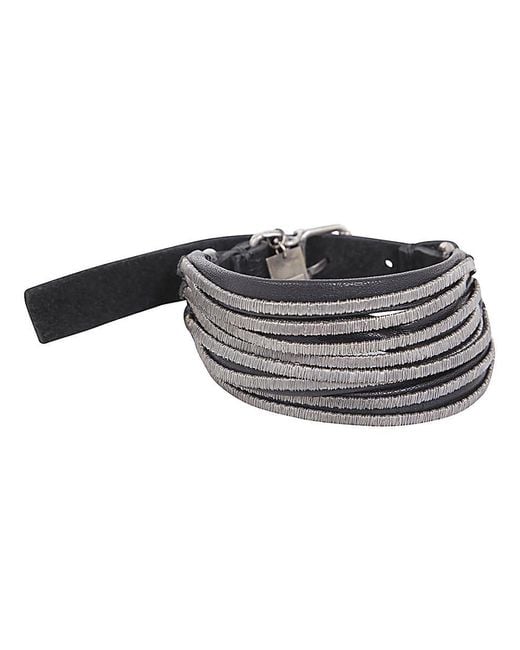 Goti Black Multichains Circles Bracelets Accessories
