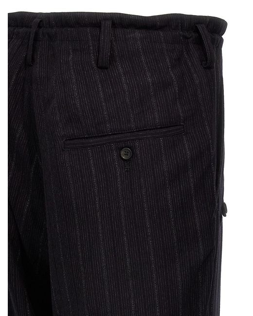 Yohji Yamamoto Black 'A-R Coin Pockets' Pants for men