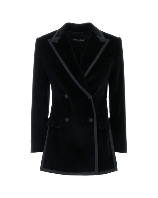 Dolce & Gabbana Black Jackets And Vests