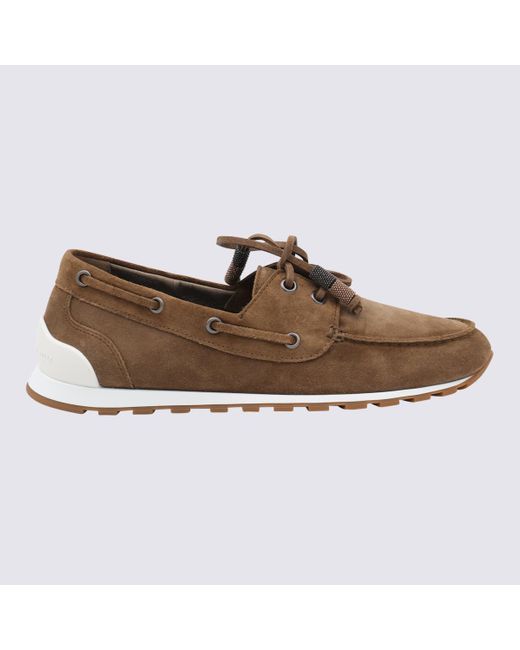 Brunello Cucinelli Brown Flat Shoes