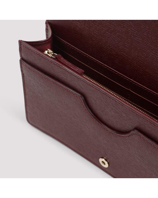 Gucci Purple Leather Chain Wallet