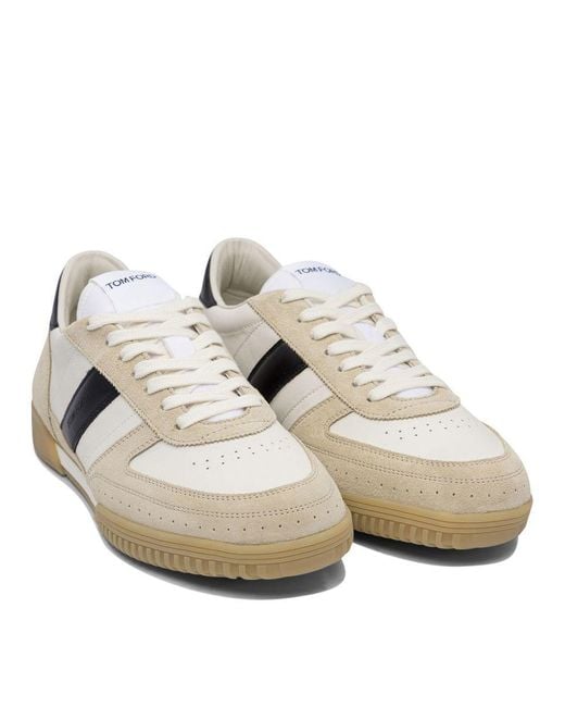Tom Ford White Luxury Slip-On Sneakers For for men