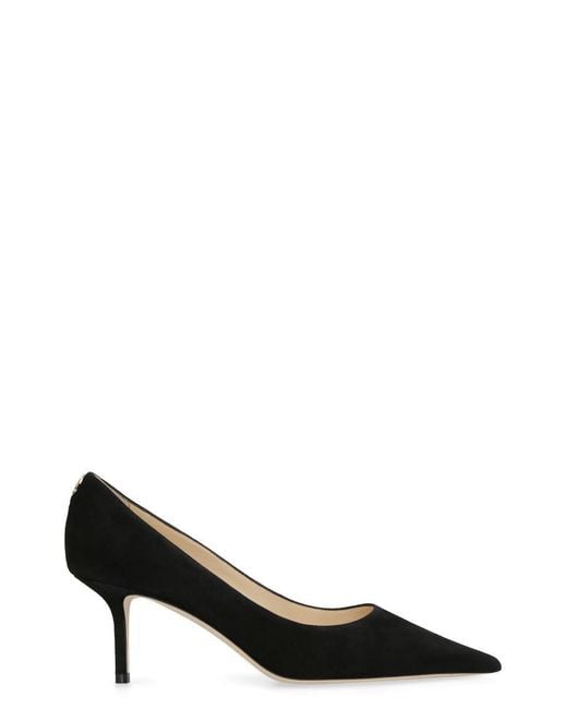 Jimmy Choo Black Love 65 Suede Pumps