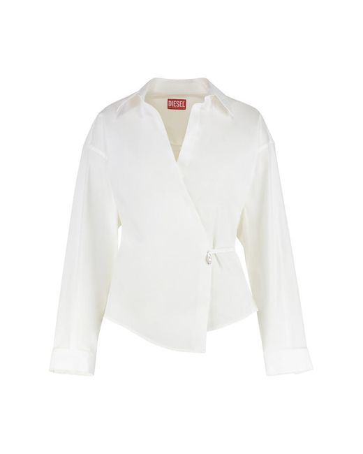 DIESEL White C-Delphi Cotton Shirt