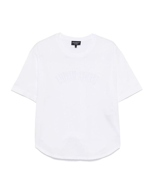 Emporio Armani White Cotton T-Shirt