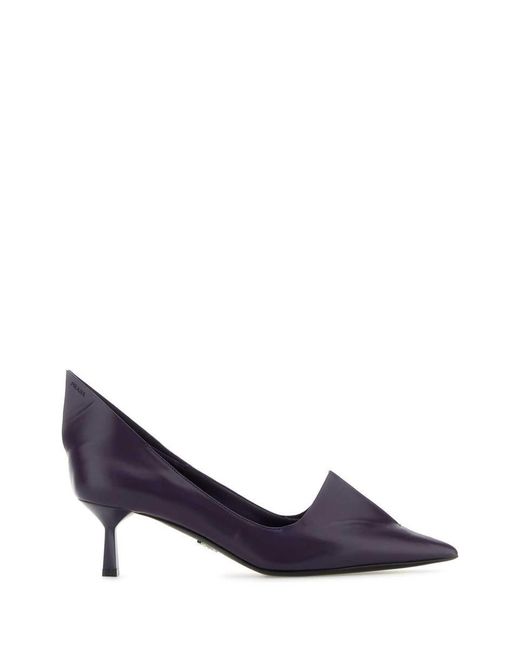 Prada Blue Heeled Shoes