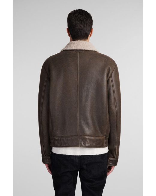 Salvatore Santoro Brown Shearling for men