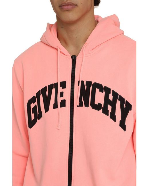 Givenchy Full Zip Hoodie in Pink for Men Lyst UK