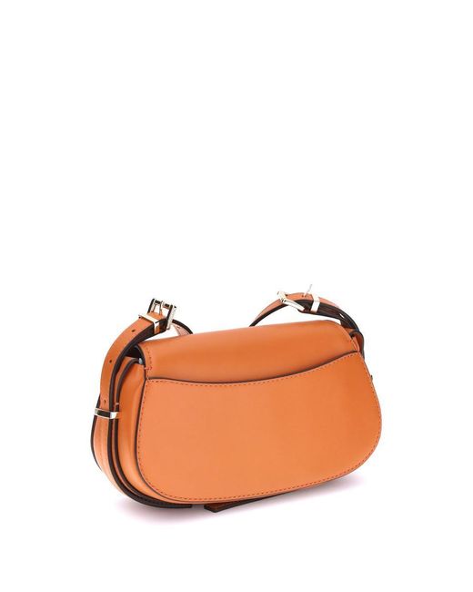 Michael Kors Orange Shoulder Bags