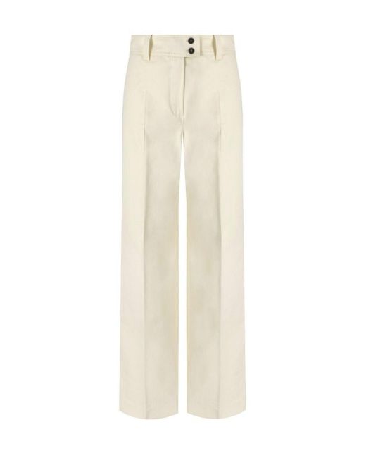 Weekend by Maxmara White Livigno Ivory Trousers