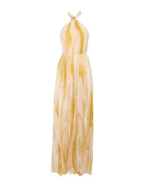 Elisabetta Franchi Metallic Midi Dress
