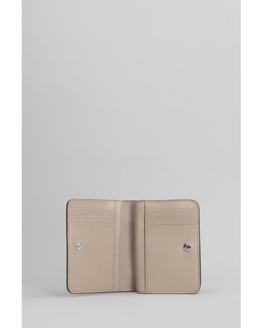 Marc Jacobs Gray The Mini Compact Wallet