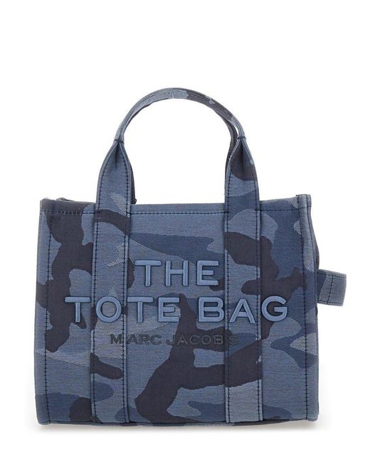 Marc Jacobs Blue 'The Camo Jacquard Small Tote' Handbag